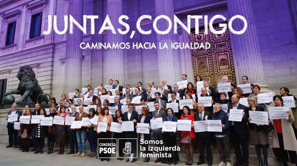 Estamos en una guerra contra la #ViolenciaDeGénero en la que todas y todos estamos juntos. Juntas, contigo. Somos guerreros y guerreras contra el machismo que mata.