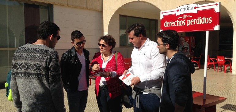El PSOE presenta en la Universidad de Alicante la “Oficina de los derechos perdidos”