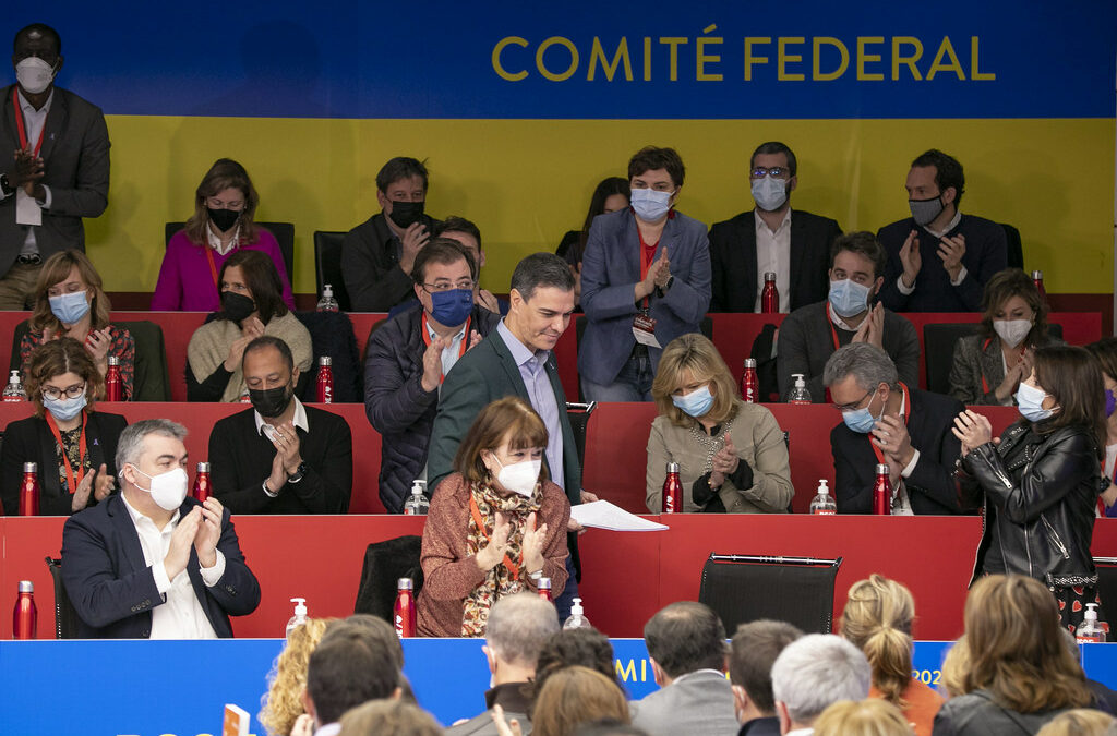 Comité Federal Extraordinario del PSOE: Condenamos la agresión a Ucrania. Visualizamos nuestro compromiso con la paz, solidaridad, ayuda y acogida de refugiados.